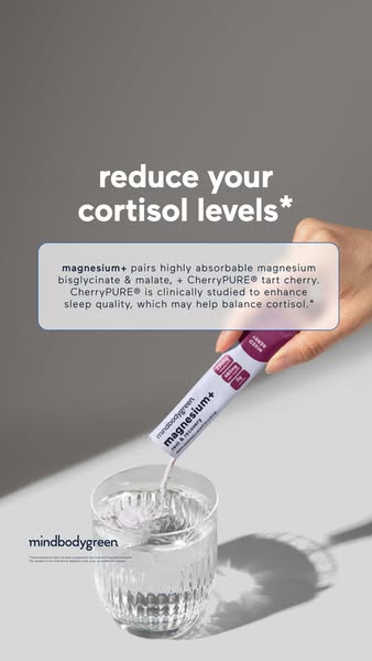 mindbodygreen ad: Tart cherry = 84 more min sleep 🍒