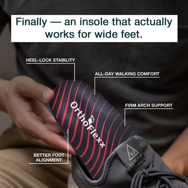 OrthoFlexx ad: Arch Support That Doesn't Collapse
