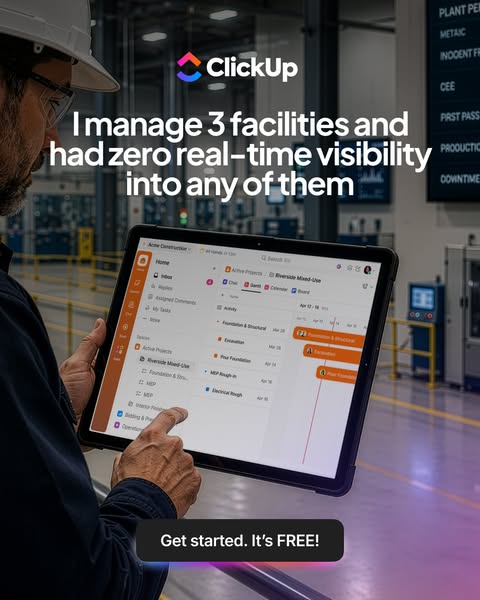 ClickUp ad: Ditch the spreadsheet chaos