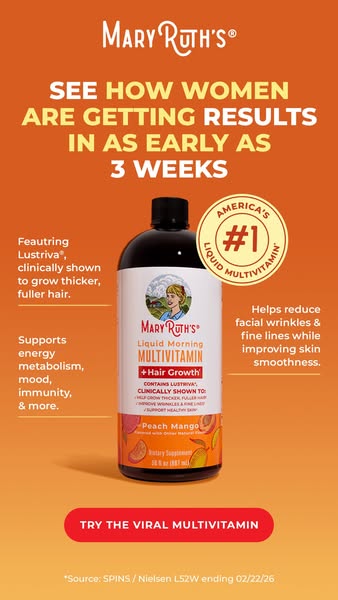 MaryRuth's ad: The “Viral” Vitamin for Hair Growth