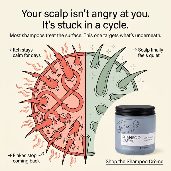 UpCircle ad: Not Dandruff? It’s Inflammation 😱