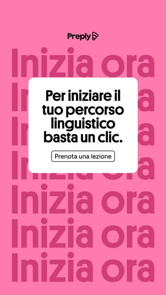 Preply ad: Piano di studio personalizzato.
