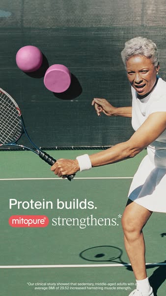 Timeline Longevity ad: Increase Muscle Strength With Mitopure®