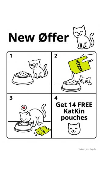 KatKin ad: 100% fresh meat for healthy cats