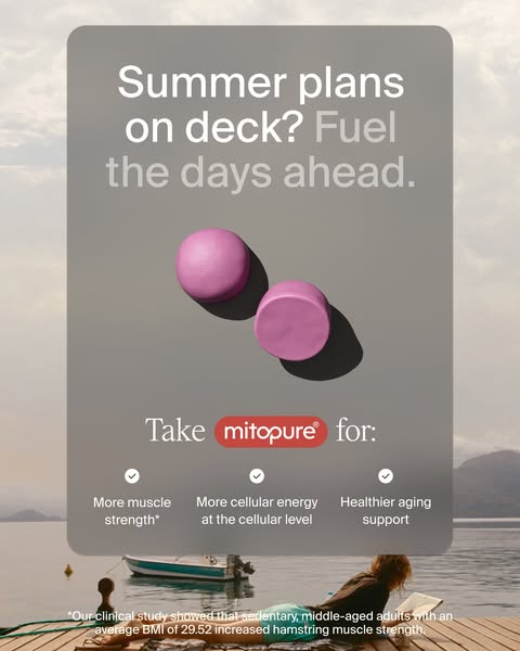 Timeline Longevity ad: Energize Your Cells With Mitopure®