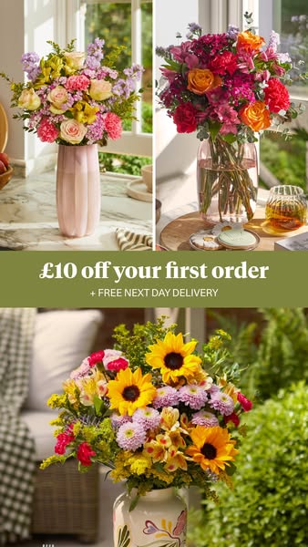Bloom & Wild ad: £10 off your first order