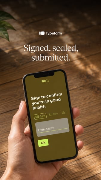 Typeform ad: Turn every response into action