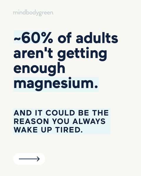 mindbodygreen ad: magnesium+ powder | magnesium powder for sleep with tart cherry*