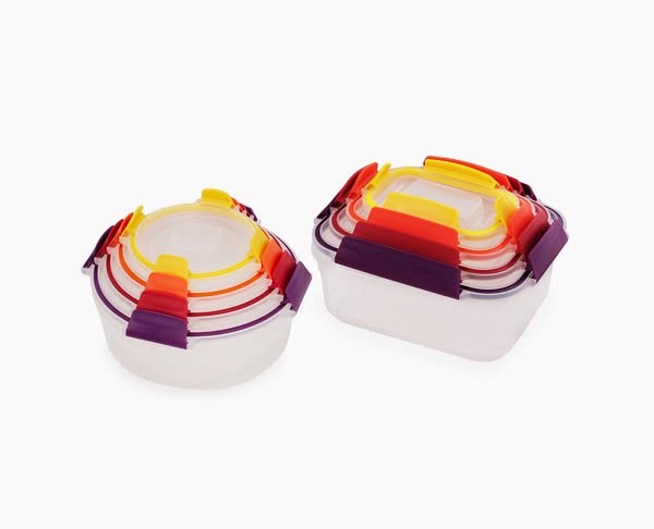 Joseph Joseph ad: Nest™ Lock 8-Piece Mixed Food Container Set, Multicolor