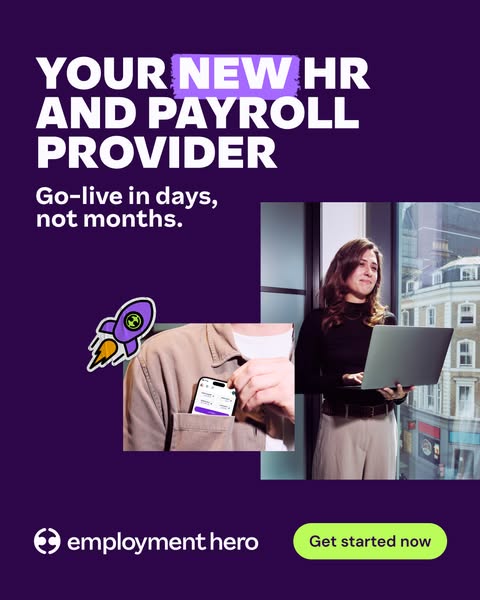 Employment Hero ad: Save time on payroll. Book a demo.