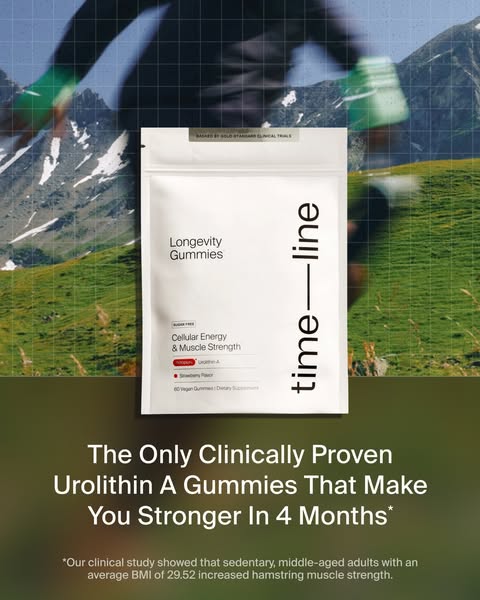 Timeline Longevity ad: Stronger Muscles With Mitopure®