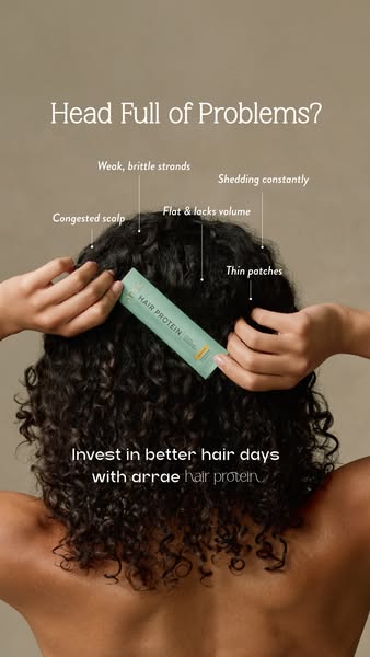 Arrae ad: Just Launched: arrae Hair Protein✨