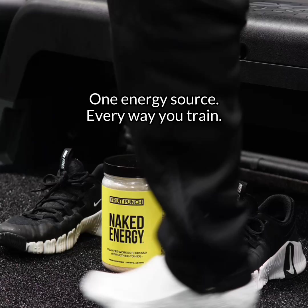 Naked Nutrition ad: Clean Energy. Peak Performance.