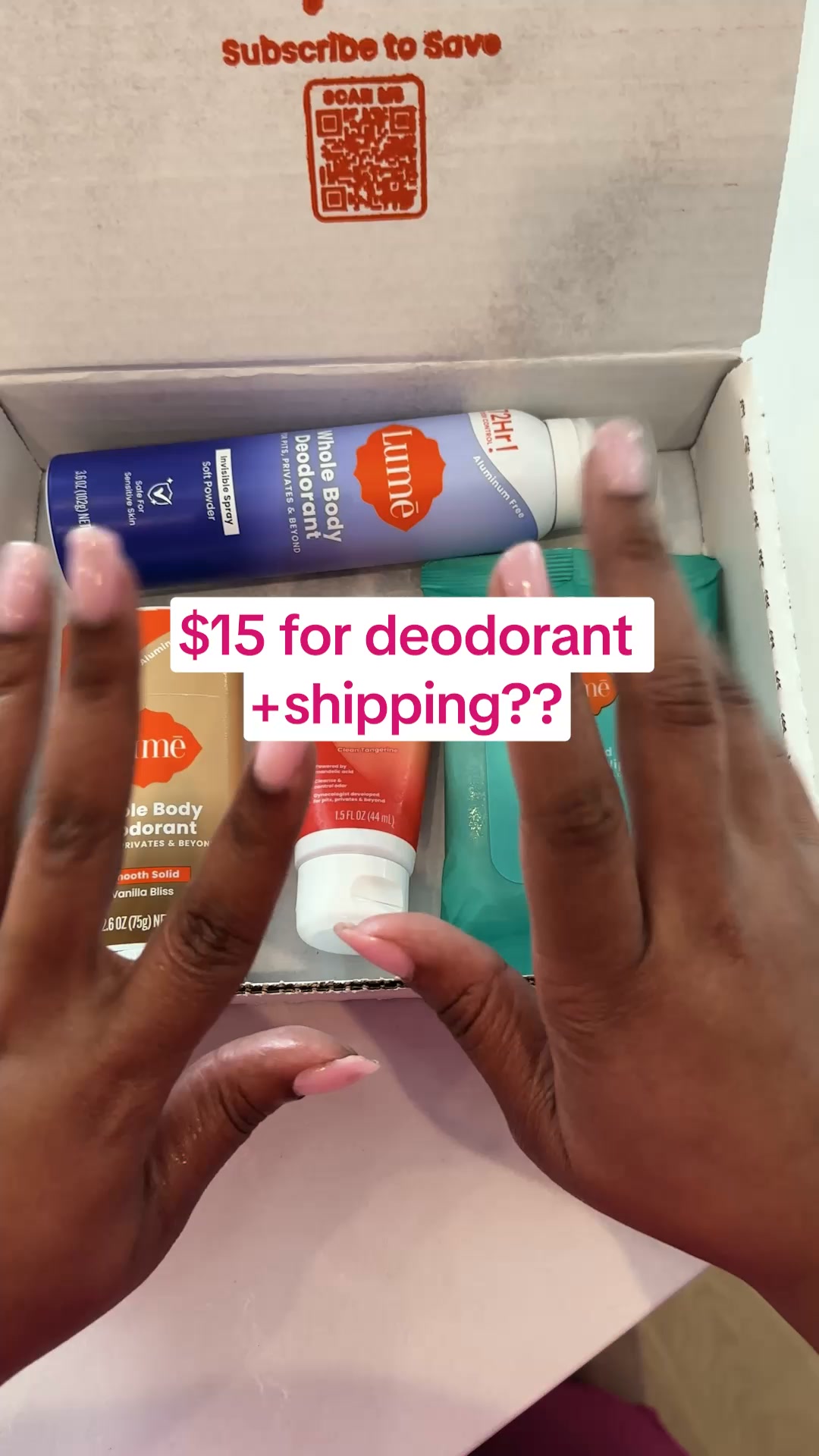 Lume Deodorant ad: Save over 30% + 2 FREE Items