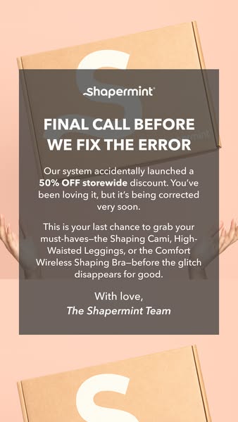 Shapermint ad: BIGGEST SALE | 50% OFF 🔥