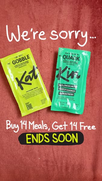 KatKin ad: 100% fresh meat for healthy cats