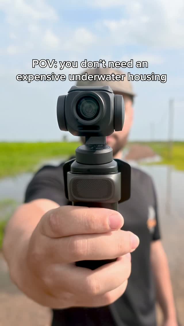 Insta360 ad: I put the Insta360 Luna Pro inside a fish tank and used it as a simple, inexpensive underwater housing… and the results were way better than