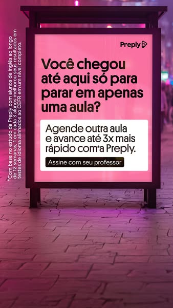 Preply ad: Evolua do seu jeito.