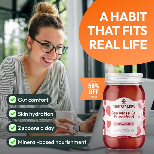 True Sea Moss Health ad: Nature's Finest Superfood: Up to 40% Off + Free Gift