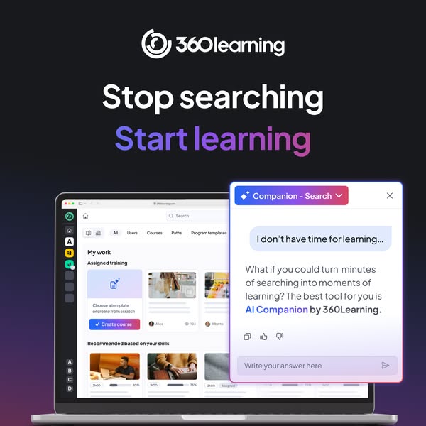 360Learning ad: See how 2,500+ teams have transformed the way their people learn.