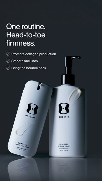 OneSkin ad: Double up on healthier skin