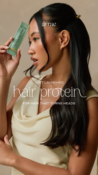 Arrae ad: Just Launched: arrae Hair Protein✨