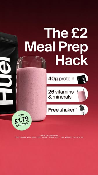 Huel ad: This Is A Meal. Not A Protein Shake.