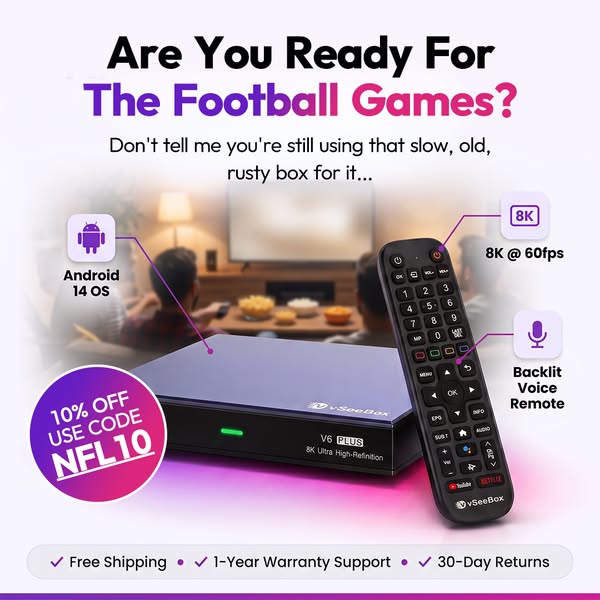 VSeebox USA ad: Ready for Game Day