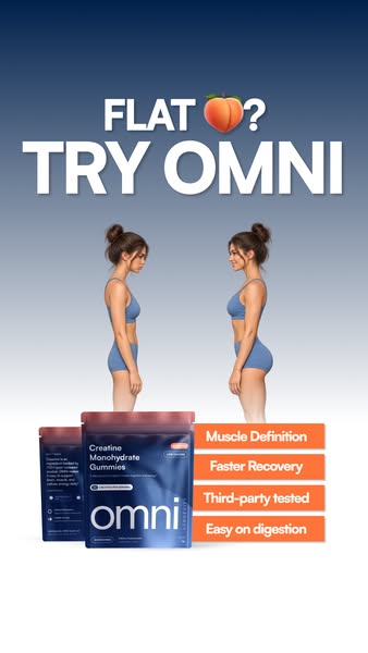 OMNI Longevity ad: Creatine Made Delicious 🍉 🍑