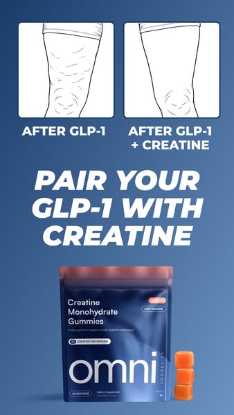 OMNI Longevity ad: Creatine Made Delicious 🍉 🍑