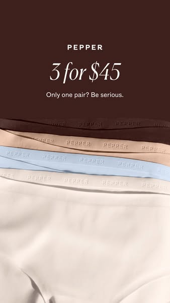 Pepper ad: Refresh your underwear rotation.