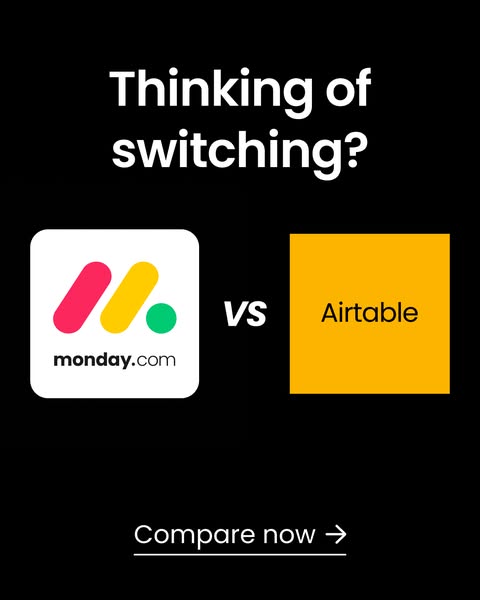 monday.com ad: Compare now.