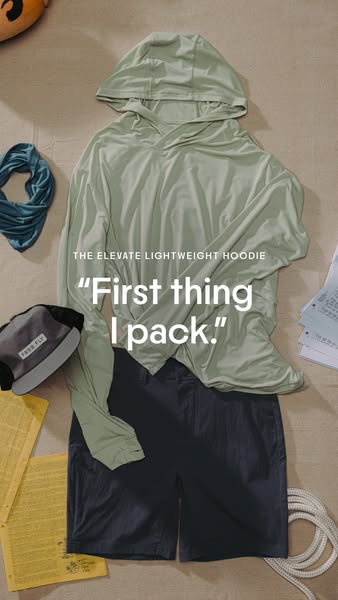 Free Fly Apparel ad: The Elevate Lightweight Hoodie