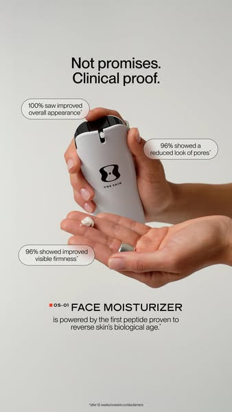 OneSkin ad: The moisturizer your routine is missing