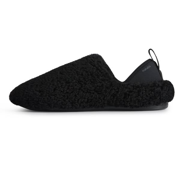 mahabis ad: mahabis meribel in black shearling