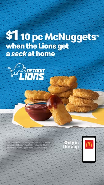 McDonald's ad: Only in the app