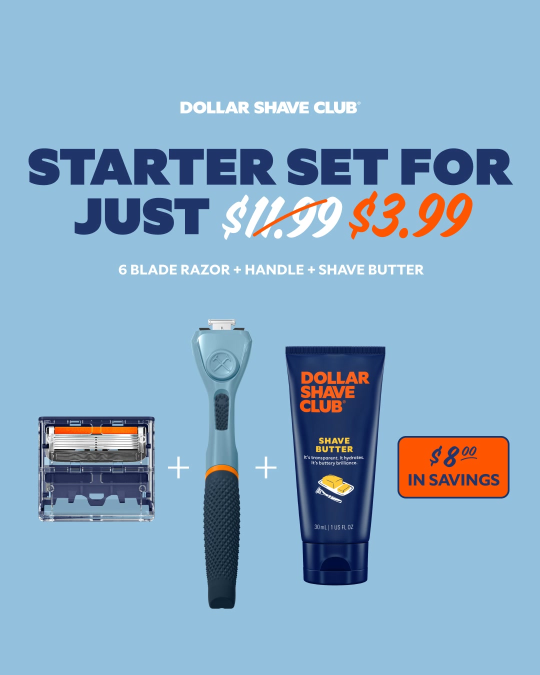 Dollar Shave Club ad: Our Bundle. Your Joy.