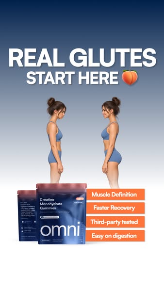 OMNI Longevity ad: Creatine Made Delicious 🍉 🍑
