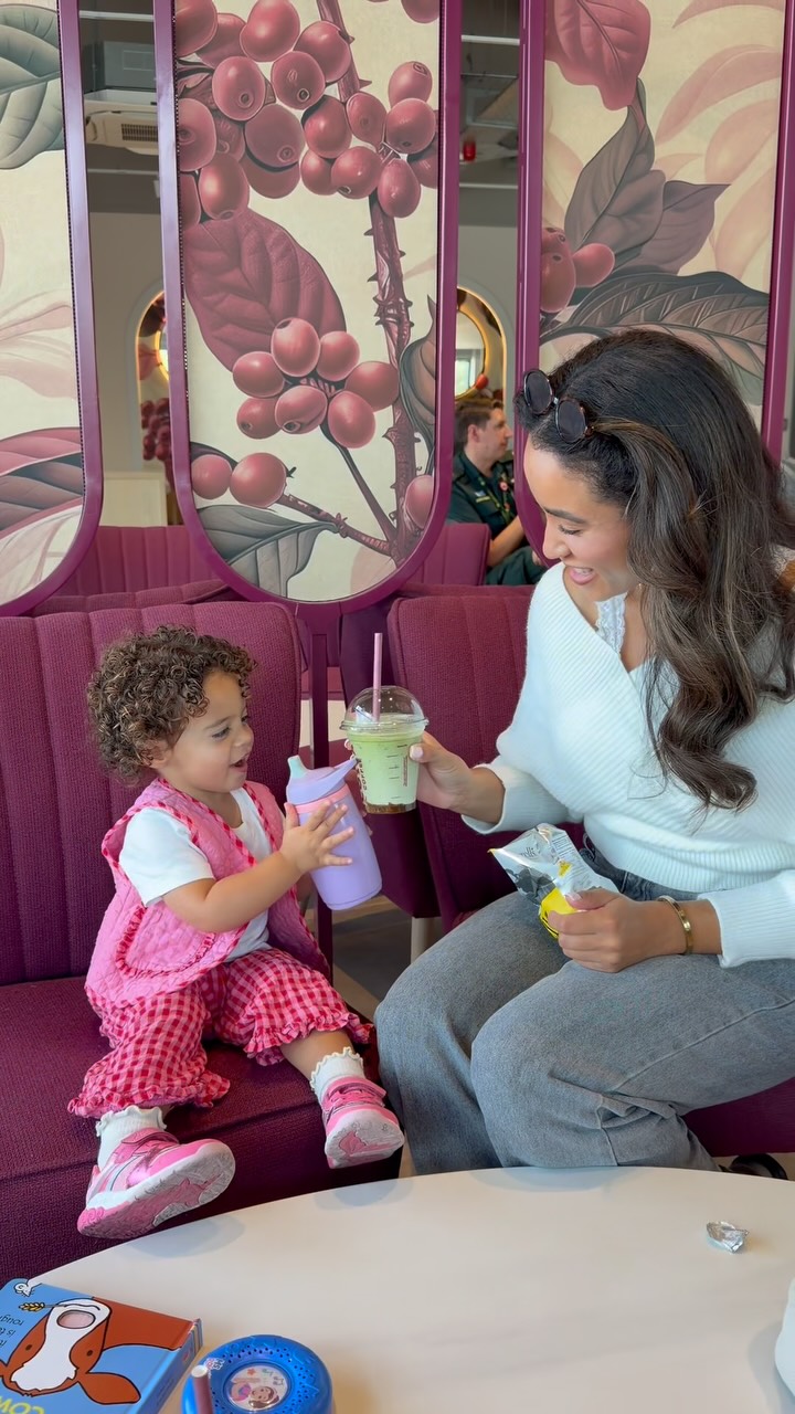 Kendamil ad: AD | The sweetest little coffee & milk dates with my girly 🤍☕️🥛… these are the moments that make me feel so lucky to be a mum🥹. We love K