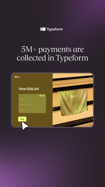 Typeform ad: Turn every response into action