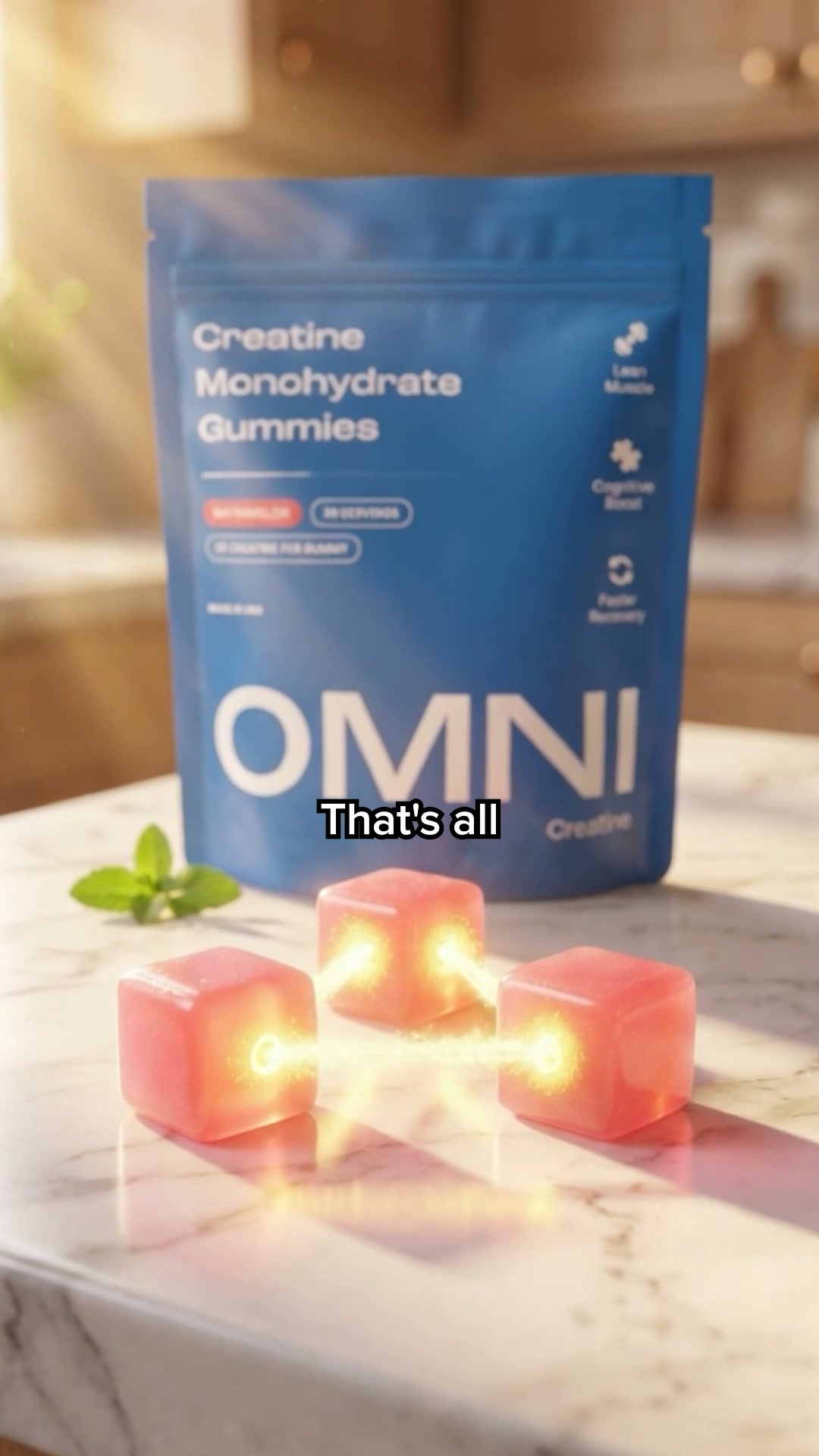 OMNI Longevity ad: Creatine Made Delicious 🍉 🍑