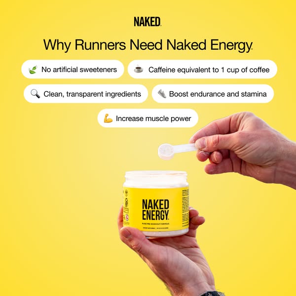 Naked Nutrition ad: Clean Energy. Peak Performance.