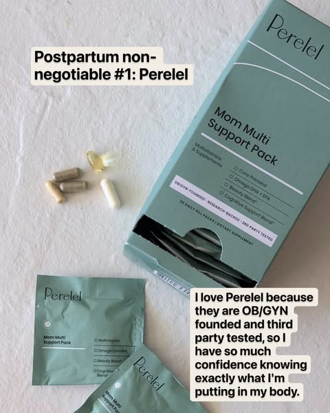 Perelel ad: My Postpartum Non-Negotiable