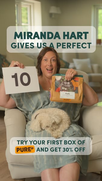 Pure Pet Food ad: 30% off your first Pure box