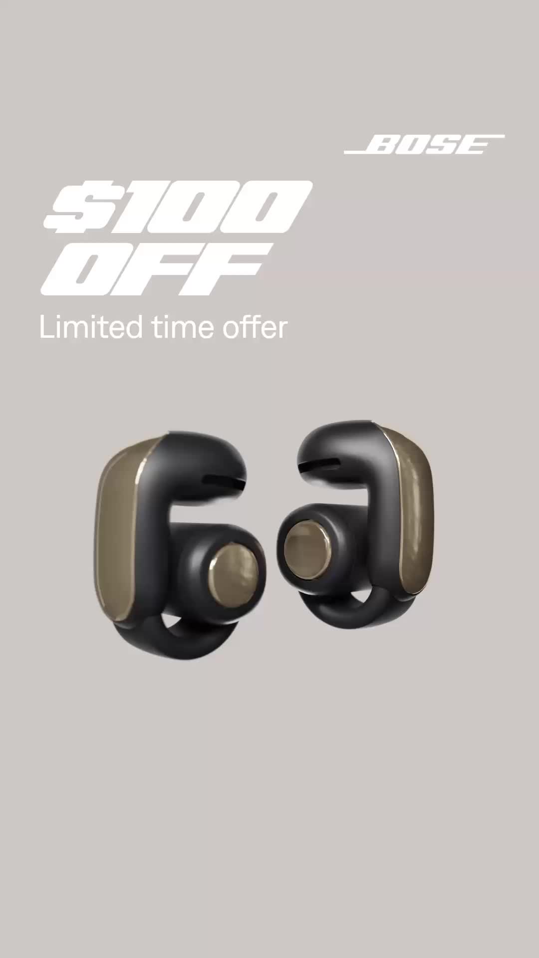 Bose ad: Ultra Open Earbuds