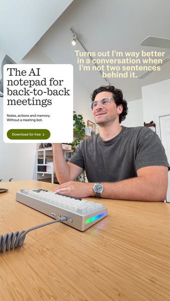 Granola ad: The AI notepad for meetings