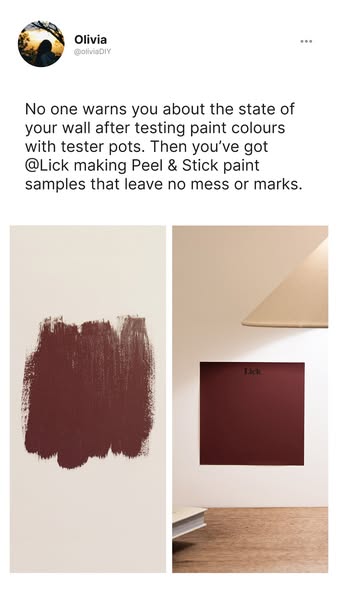 Lick ad: Start with a sample