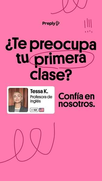 Preply ad: Progresa más rápido con Preply.