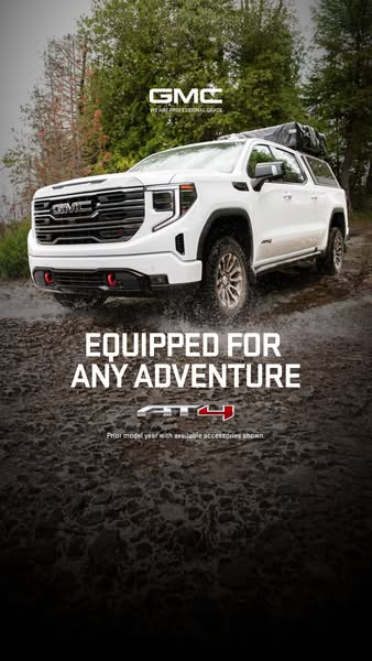 GMC ad: The Sierra 1500 AT4