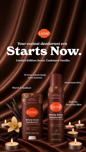 Lume Deodorant ad: Save up to 26% on the Seasonal Edit
